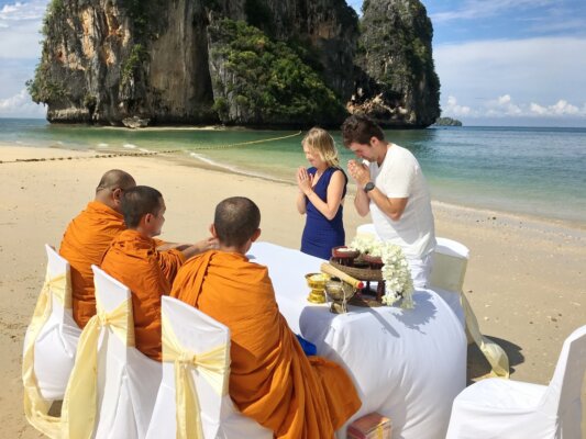 Railay Beach Buddhist Blessing