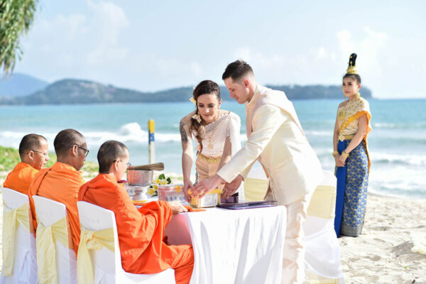 Buddhist Monks Blessing / Wedding @ Beach : Afternoon